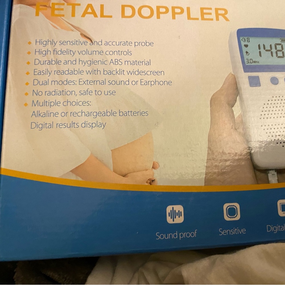 Fetal Doppler NEW never used or opened purchased on amazon for $50
